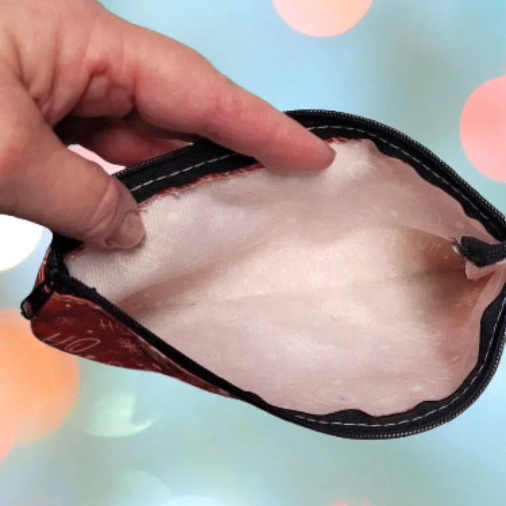 Ho Ho Ho Red Small Makeup Cosmetic Pouch